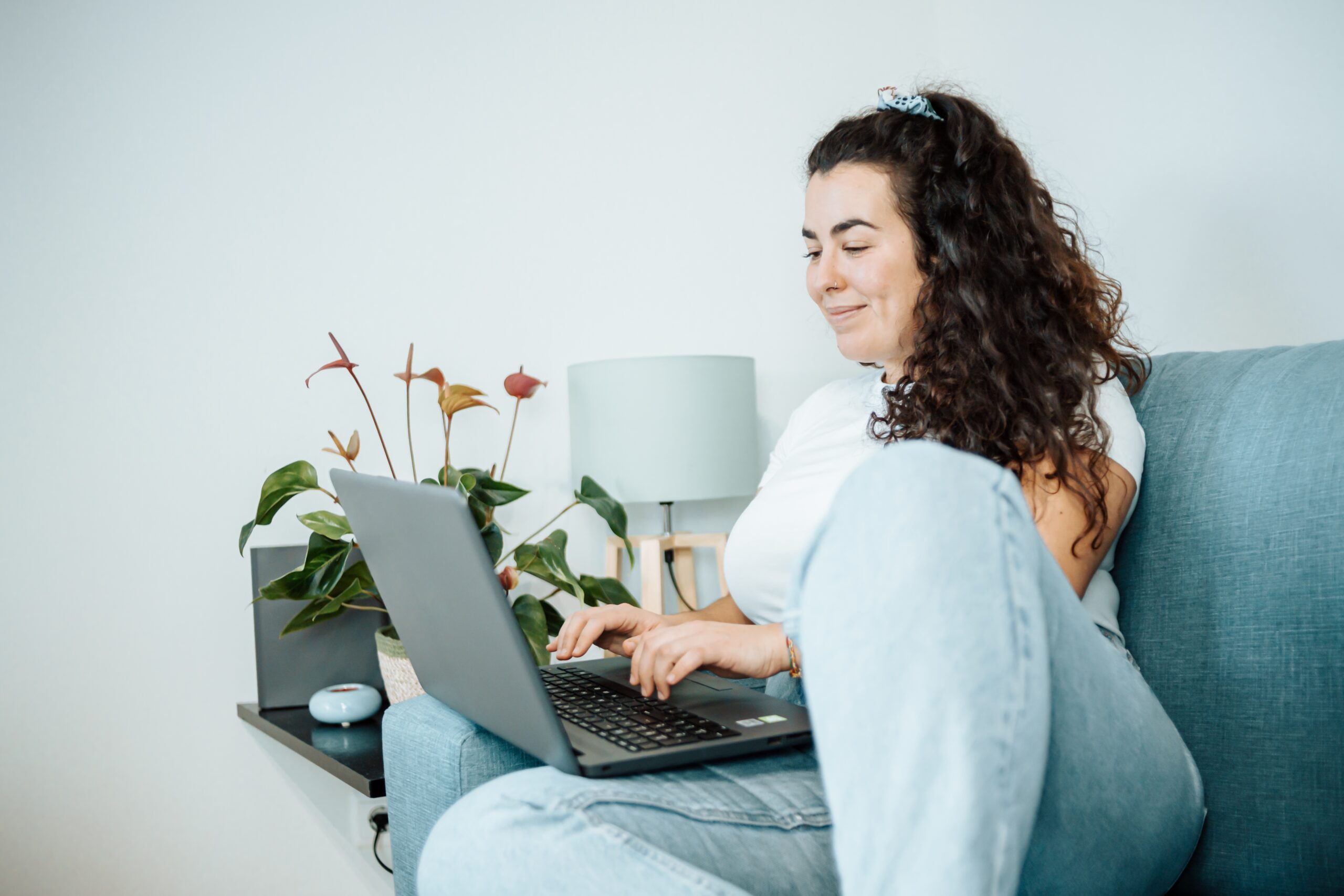 woman talking to telehealth doctor